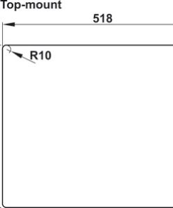 Chậu đá Hafele HS22-GEN1S60S – màu xám 577.25.500 - 27