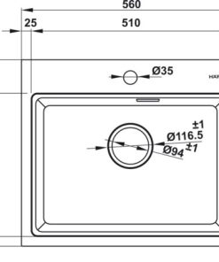 Chậu đá Hafele HS22-GEN1S60M - màu xám 577.25.520 - 26 Chậu đá Hafele HS22-GEN1S60M - màu xám 577.25.520 - 25