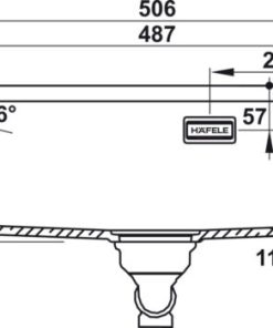 Chậu đá Hafele HS22-GEN1S60M - màu xám 577.25.520 - 28 Chậu đá Hafele HS22-GEN1S60M - màu xám 577.25.520 - 27