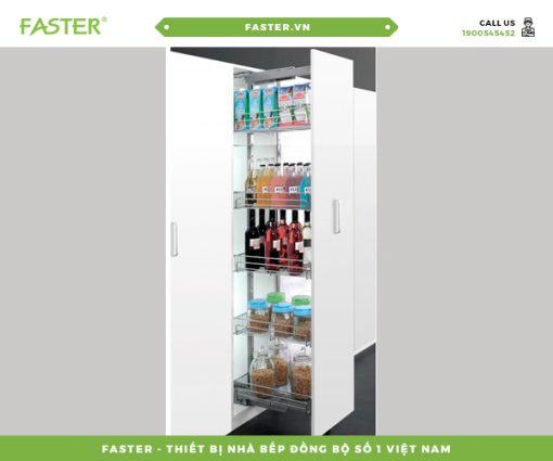 Tủ đựng đồ khô cánh mở 5 tầng, 5 khay FASTER FS B51720S VIP - 1