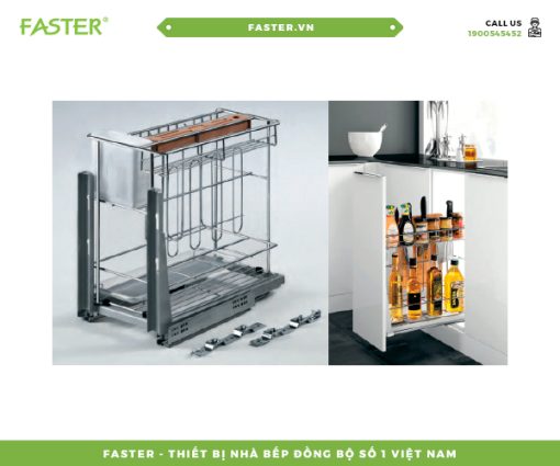 Faster-Giá đa năng để giao thớt, chai lọ, gia vị FS MF 300/350/400SPS - 1