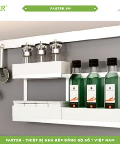 Giá treo gia vị đa năng, lắp giữa tủ trên và tủ dưới FASTER FS SET D