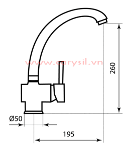 Vòi Rửa Carysil G-2411 - 17