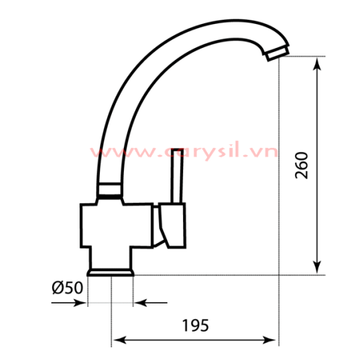 Vòi Rửa Carysil G-2411 - 3