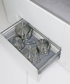 KỆ ĐỰNG XOONG NỒI INOX SUS304 NAN DẸT Grob