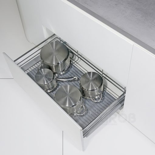 KỆ ĐỰNG XOONG NỒI INOX SUS304 NAN DẸT Grob - 1