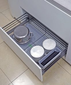 KỆ ĐỰNG XOONG NỒI HỢP KIM SƠN NANO Grob