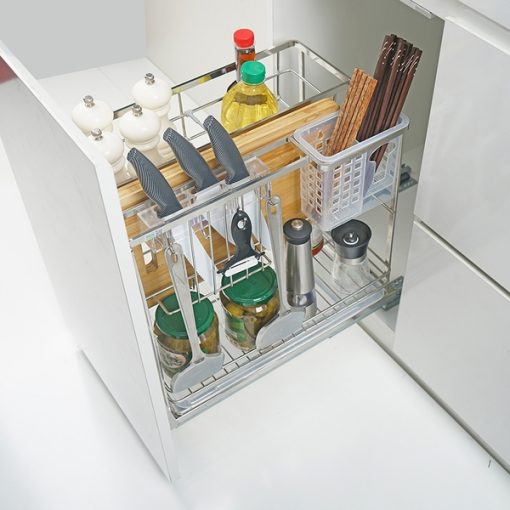KỆ ĐỰNG DAO THỚT INOX SUS304 NAN DẸT Grob - 3
