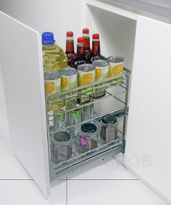 KỆ ĐỰNG GIA VỊ INOX SUS304 NAN DẸT Grob