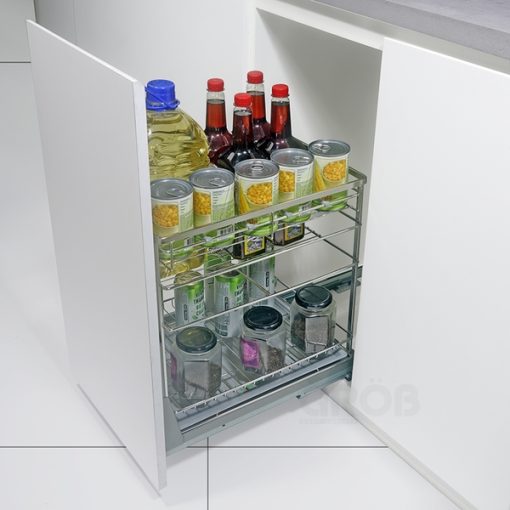 KỆ ĐỰNG GIA VỊ INOX SUS304 NAN DẸT Grob - 1