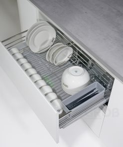 KỆ ĐỰNG BÁT ĐĨA ĐA NĂNG INOX SUS304 NAN DẸT Grob