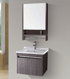 Lavabo sứ+tủ inox+gương soi Gorlde GD-101