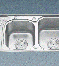 Chậu 2 hộc có cánh Gorlde GD-9037