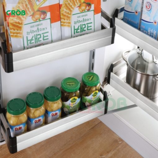 Tủ đồ khô 2 tầng inox hộp Grob - 9