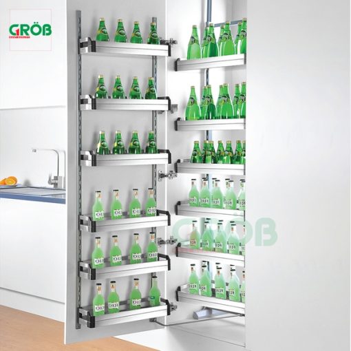 Tủ đồ khô 6 tầng inox hộp Grob - 7