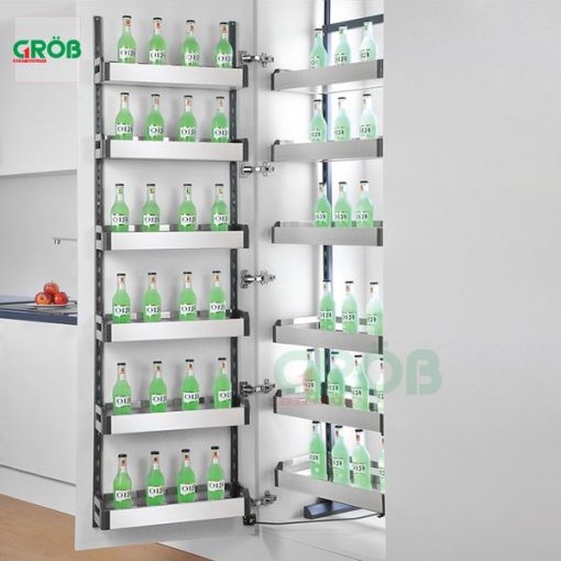 Tủ đồ khô 4 tầng inox hộp Grob - 1