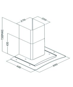 Hút Mùi Kính Cong GHKS - 1700, GHKS-1900 Grob - 13
