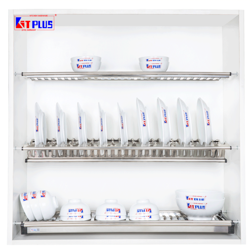 Giá bát đĩa cố định 3 tầng chữ V Kit plus DK12A.75 - 1