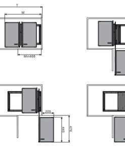 Kệ liên hoàn âm tủ Inox hộp vách kính (GK - 90A) Grob - 10 Kệ liên hoàn âm tủ Inox hộp vách kính (GK - 90A) Grob - 9