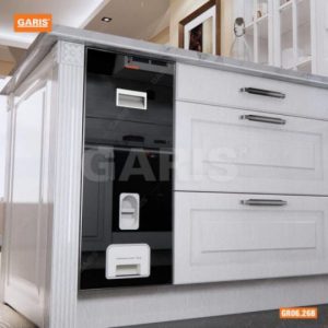 THÙNG GẠO MẶT KÍNH ĐEN 12KG GARIS GR06.26B - 3