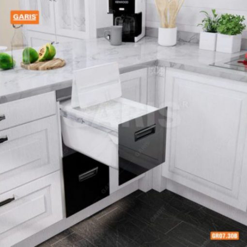 THÙNG GẠO MẶT KÍNH ĐEN 20KG GARIS GR07.30B - 3