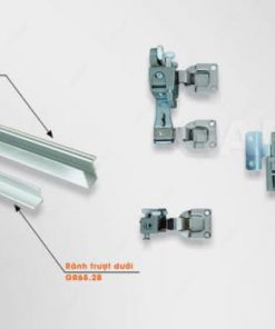 RAY TRƯỢT CỬA LÙA CÁNH GẬP GARIS – GR68