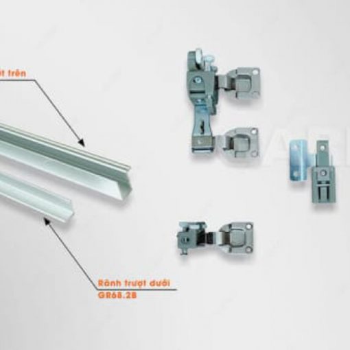 RAY TRƯỢT CỬA LÙA CÁNH GẬP GARIS – GR68 - 1