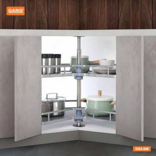 MÂM XOAY MỞ 3/4 NAN DẸT HỘP GARIS GS03.80N - 7