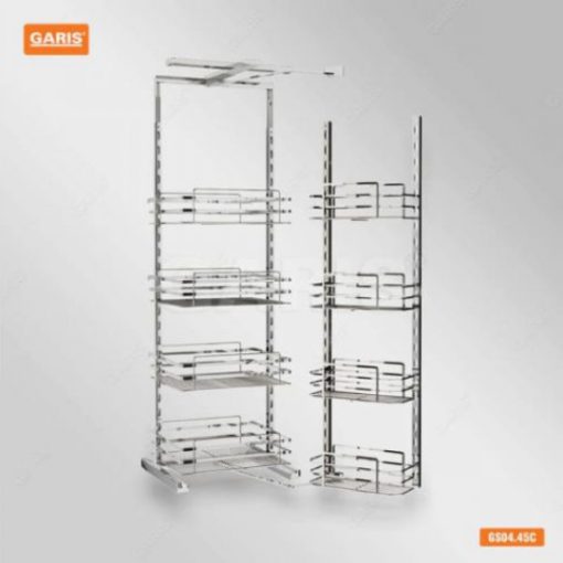 TỦ ĐỒ KHÔ 4 TẦNG NAN VUÔNG GARIS GS04.45C - 3