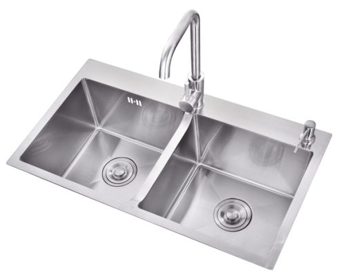 Chậu 2 hố cân GS304-8245CC Grob - 1