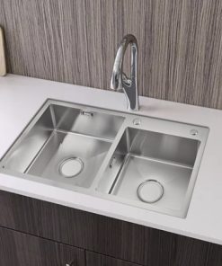 Chậu 2 hố inox GS304-8245HD Grob