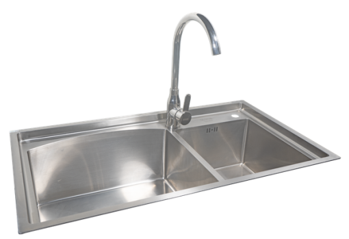 Chậu inox 2 hố GS304-8247HD Grob - 1