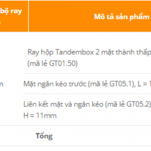 RAY HỘP GARIS TANDEMBOX GT5 - 3