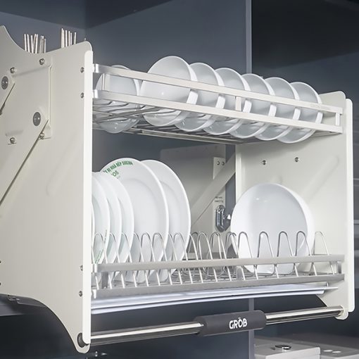 Giá bát nâng hạ inox 304 Grob - 1