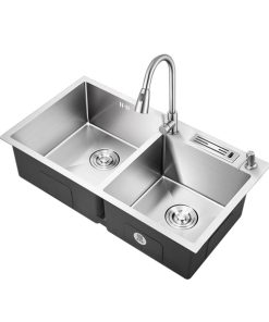 Chậu 2 hố inox GS304-8245 Grob - 17