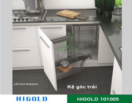 Kệ góc Higold trái tủ inox 304 – 101005 - 1