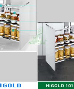 Kệ góc trái Higold thép mạ crom – 101035