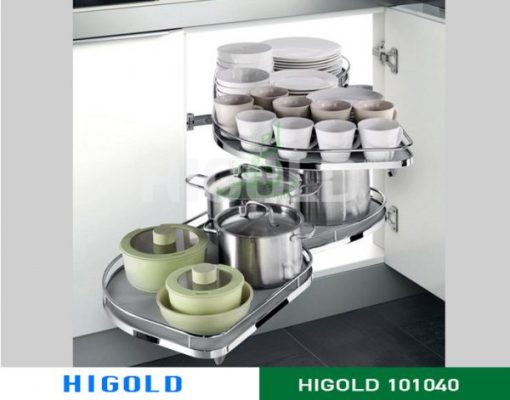 Kệ Góc Higold Chiếc Lá Mở Trái – Phải Crom bóng – 101061 - 1