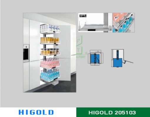 Tủ đồ khô Higold 6 tầng inox 304 – 205103 - 1