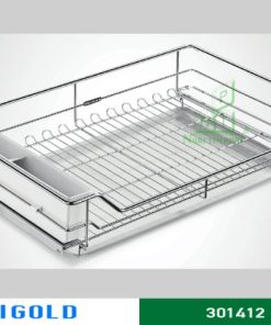 Kệ xoong nồi martin ray giảm chấn Higold inox 304 – 301412