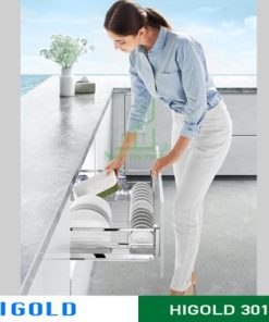 Kệ chén dĩa diamond giảm chấn Higold inox 304 – 301501