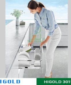 Kệ chén dĩa diamond giảm chấn Higold inox304 – 301504