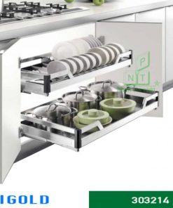 Kệ xoong nồi Higold dạng bản inox 304 – 303214