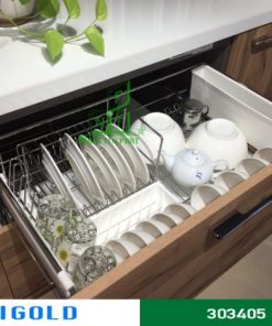 Kệ chén dĩa martin bắt mặt hộc Higold inox 304 – 303405