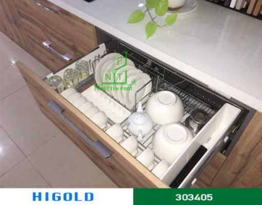 Kệ chén, dĩa Higold martin bắt mặt hộc inox 304 – 303402 - 1