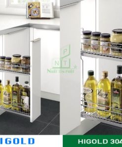 Kệ 2 tầng đựng chai lọ Higold inox 304 – 304099
