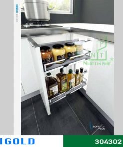 Kệ gia vị Higold 2 tầng crom – 304302