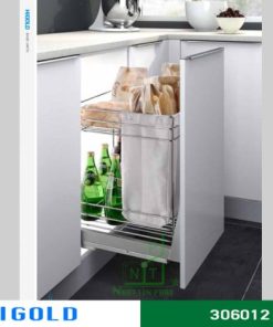 Kệ gia vị+bánh mì giảm chấn Higold inox 304 – 306012