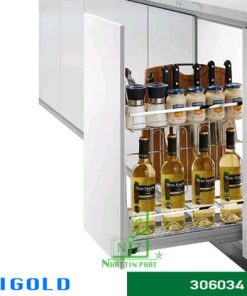 Kệ gia vị Higold diamond giảm chấn inox 304 – 306034