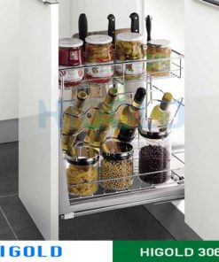 Kệ gia vị Higold ray giảm chấn inox 304 – 306051